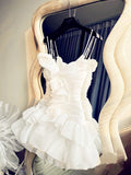 Joskaa Spaghetti Straps A-Line Ruffles Party Homecoming Dress (PRE-ORDER)