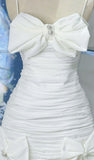 Joskaa Strappy Bandeau Midi Dress White Homecoming Dress (PRE-ORDER)