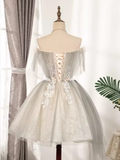 Joskaa Unique A line Strapless Tulle Homecoming Dress th Birthday Outfits (PRE-ORDER)