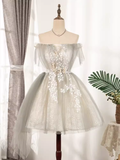 Joskaa Unique A line Strapless Tulle Homecoming Dress th Birthday Outfits (PRE-ORDER)