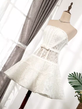 Joskaa Unique A line Strapless Lace Tulle Homecoming Dress th Birthday Outfits (PRE-ORDER)