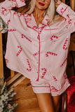 Joskaa Christmas Satin Printed Loungewear