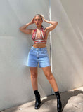 Joskaa Laurena Denim Shorts Tall 2024 New Pant