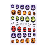 Joskaa men’s fall fashion 2024 20.24 Million Holy Festival Nail Sticker 3D Cartoon Funny Skull Spider Blood Drop Nail Adhesive Sticker