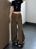 Back To School Joskaa Cargo Pants Women Jeans Y2k 90s Streetwear Vintage Oversize Do Old Wasteland Style Denim Trouser Harajuku Causal Bottoms