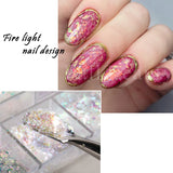 Joskaa Aurora Nail Art Glitter Opal Powder Iridescent Mermaid Sequins Irregular Flake Sparkle Acrylic Gel Polish Nail Decorations LYJDP