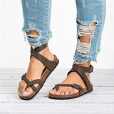 JOSKAA Women Platform Sandals Ladies Outdoor Sport Summer Sandal Leather Flat Slipper Female Flip Flop Casual Beach Shoes