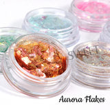 Joskaa Crystal Aurora Nail Glitter Flakes Irregular Mermaid Fire Opal Sequins Spring Iridescent Paillettes Sparkle Manicure Decor LYMH