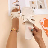 JOSKAA Flat Bottom Slippers Designer with The Same Women's Shoes Summer New Slippers Woven with Comfortable Women's Shoes Casual