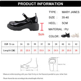 Joskaa Leather Mary Jane Shoes for Women Preppy Style Ankle Buckle Platform Pumps Woman Japanese Thick Heels School Shoes Autumn Shoes