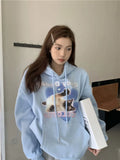 Black Friday Joskaa Harajuku Cat Print Hoodies Women Y2k Aesthetic O Neck Pullover Cutecore Long Sleeve Girl Tops Japanese Kawaii Sweatshirt