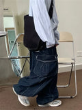 Back To School Joskaa Baggy Cargo Jeans Y2k Women Hip Hop Fashion Oversize Pockets Kpop Straight Wide Leg Denim Trouser Harajuku Vintage Pants