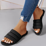 JOSKAA Slippers Casual Shoes Woman Beige Heeled Sandals Shale Female Beach Luxury Black Flat Summer Soft Sabot Fabric Fashion Slides