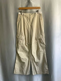 Joskaa Multiple Pockets Straight Trousers Women 2024 Summer Loose Thin Cargo Pants Y2k Grunge High Waist Casual Wide Leg