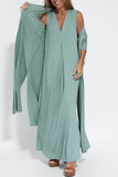 Joskaa V Neck Tank Dress Long Cardigan Suits