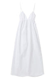 Joskaa White V Neck Backless Cami Midi Dress