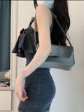 Joskaa French Vintage Denim Dress Women Causal Y2k Office Lady Slim Mini Dress Summer 2025 Korean Fashion Elegant Retro One Piece Dress