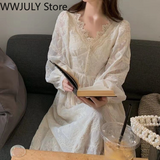 Joskaa Korean Fashion Vintage Midi Dress Party Long Sleeve Sweet Y2k Dress Lace Design 2025 Autumn Evening Elegant Dress Women Casual