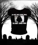 Joskaa Punk Printing Goth Women Horror Short Sleeve Aesthetic Cool Crop Tops Y2k 2000s Exotic T-shirt Halloween Fashion emo Retro Tee