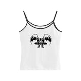 Joskaa Gothic Vintage Punk Aesthetic Women's Bandeau Tops Harajuku Y2K Emo Girls Crop Tops Sexy Slim Chic Fashion Sleeveless Streetwear