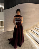 Joskaa Customized Sparkle Sexy Velour Pleat Beading Sequined Flower A-line Strapless Long Dresses Bespoke Occasion Dresses Modern Style (PRE-ORDER)