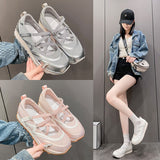 Joskaa Women Mesh Flats Shoes Mary Jane Sport Ballet Dance Sandals Casual 2025  Trend New Brand Dress Shallow Running Cozy Zapatos Mujer