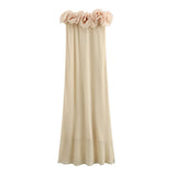 Joskaa Elegant Flower Wrap Maxi Dress Women Sleeveless Female Backless Long Dresses 2025 Summer Beach Fashion Evening Party Ladies Robe