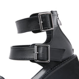 Joskaa 2024 New Black Chunky Heeled Sandals