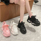 Joskaa 2024 New Black Sneakers With Platform