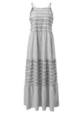 Joskaa Tiered Striped Sleeveless Cami Dress