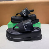 Joskaa 2024 New Chunky Flat Sandals