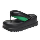 Joskaa 2024 New Chunky Platform Slippers Sandals