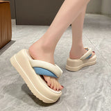 Joskaa 2024 New Chunky Platform Slippers Sandals