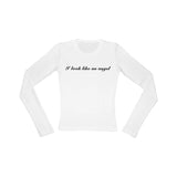 Joskaa Gothic Grunge Punk Printing Women's Long Sleeve Tee Casual Slim Fit Sexy Chic Emo Girls Crop Top Y2K Harajuku Vintage Streetwear