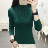 Joskaa Casual Autumn Winter Women Sweaters Turtleneck Long Sleeve Thick Warm Pullovers Fashion Korean Knitwears Basic Jumpers 2025