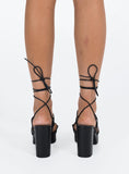 Joskaa Jae Platform Strappy Heels Black