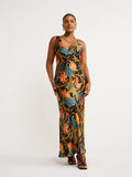 Joskaa Fashion Sexy Print Dress Long Dress