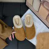 Joskaa Spring Summer Slippers Soft Flax Simple Cute Warm Home Men Women House Floor Indoor Slides Fur Cross Fat Dudu Shoes Room Flat