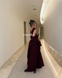 Joskaa Customized Sparkle Sexy Velour Pleat Beading Sequined Flower A-line Strapless Long Dresses Bespoke Occasion Dresses Modern Style (PRE-ORDER)