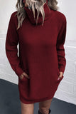 Joskaa Turtleneck Sweater Dress with Pockets