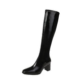 Joskaa Women Mid Calf Boots Female Zip Sexy Black Long Boots Woman Thin Heel Ladies Pointed Toe Party Boots Autumn Shoes Botas De Mujer