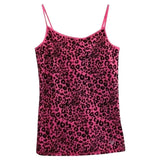 Joskaa Leopard Pink Suspender Aesthetic Streetwear Emo Girl Y2K Crop Top Urban Beauty Casual Fashion Chic Harajuku Hip Hop Women's Tops