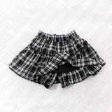 Joskaa Gothic punk rock aesthetic Y2K Harajuku women's mini skirt casual slim fit chic plaid bottoms American retro emo girl streetwear