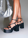 Joskaa Therapy Daze Platform Heels Black