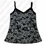 Joskaa Gothic Woman Y2K Harajuku Lace Halter tops Cool Skull Punk Tide Streetwear Aesthetic Sling Fashion Advanced Hot Casual Singlet