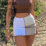 thanksgiving outfit Joskaa 2024 Spring Summer Sexy Women Skirts Fashion Nightclub Patchwork High Waist Chic Ladies Mini Skirts Streetwear Skirts