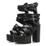 Joskaa 2024 New Goth Techwear Sandals