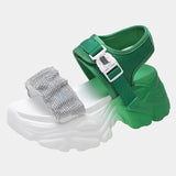 Joskaa 2024 New Green Chunky Sandals