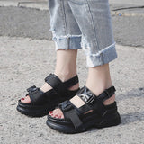 Joskaa 2024 New Techwear Black Sandals