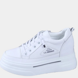 Joskaa 2024 New White Platform Designer Sneakers